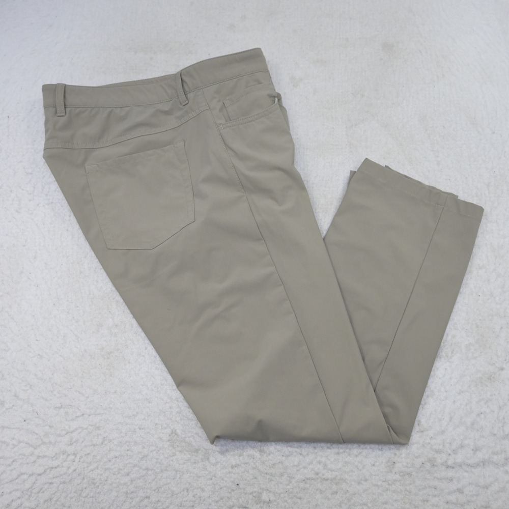 Ballin Crescent Modern Fit Performance Golf Pants Mens 36 x 30 Beige Stretch